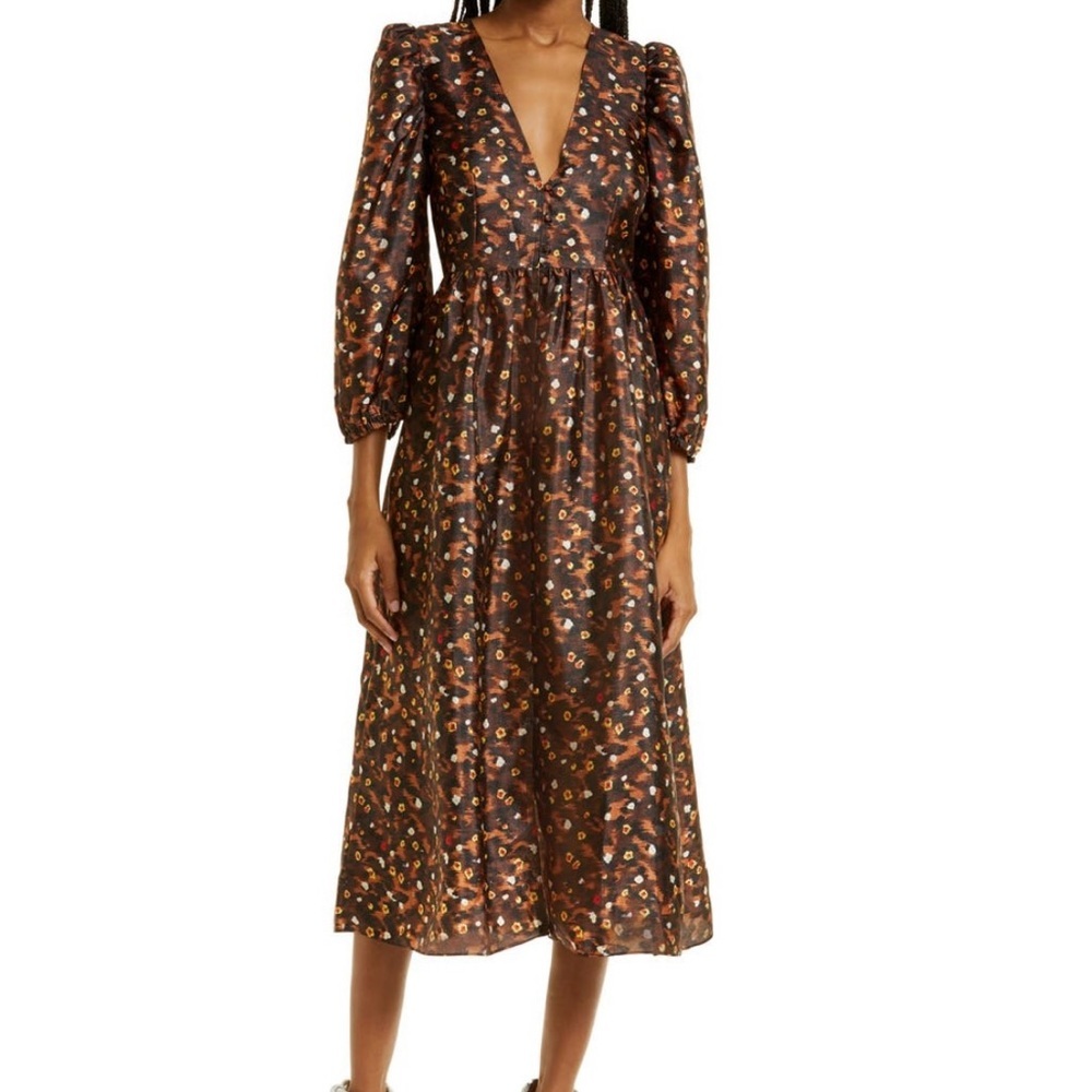 Baum und Pferdgarten Asana Animal Garden Midi Dress US8/38EU